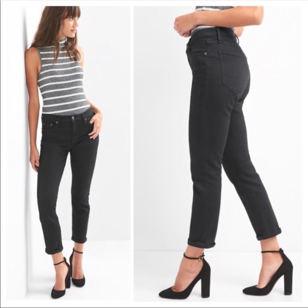 GAP 29R Best Girlfriend Jeans Black Wash
